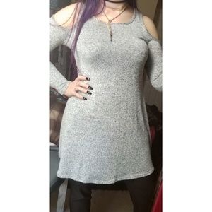 Cold Shoulder Sweater Dress